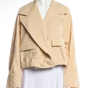 Cotton Vince Jacket - Medium M - beige/butter